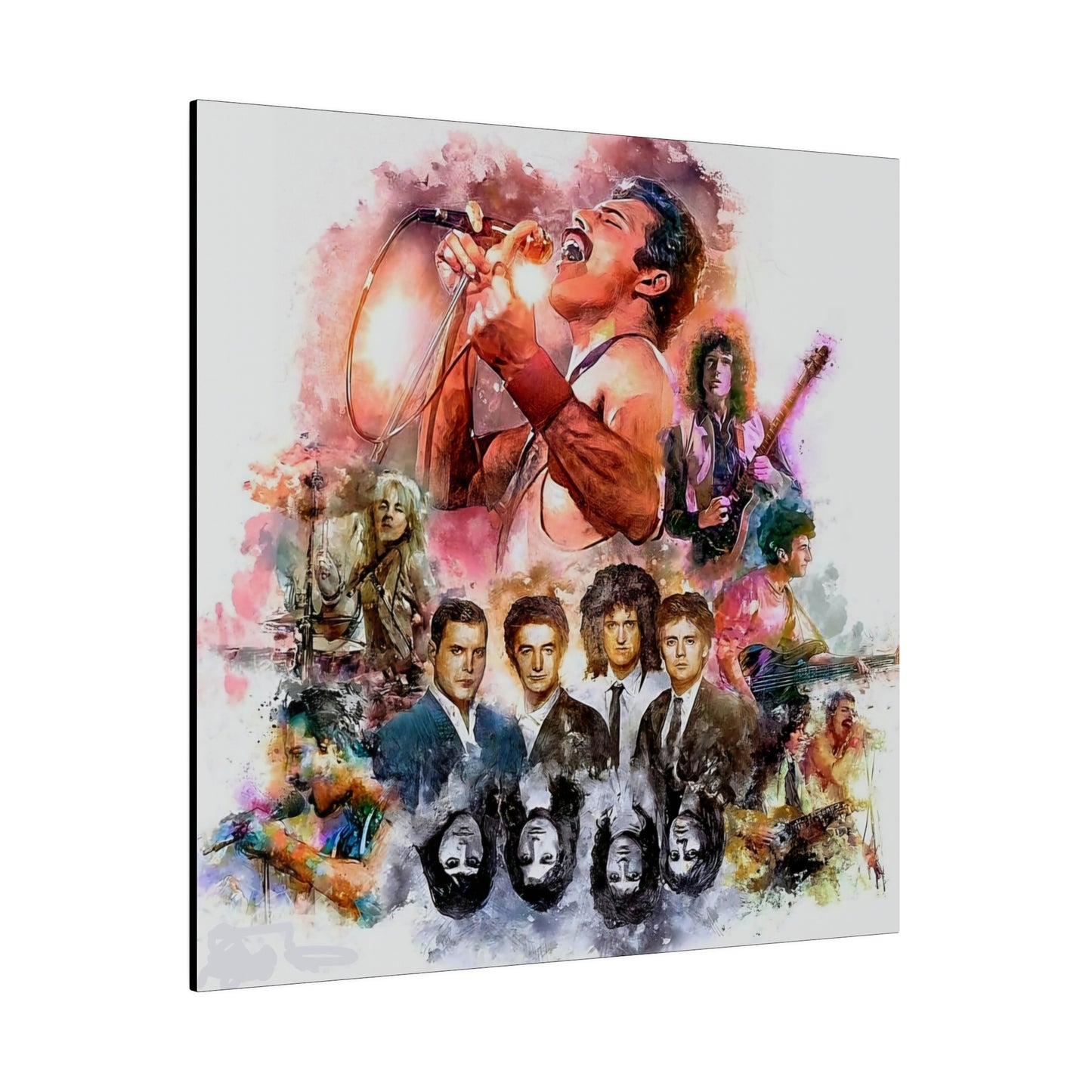 Queen: Compilation of Iconic Moments" Canvas Oil Painting