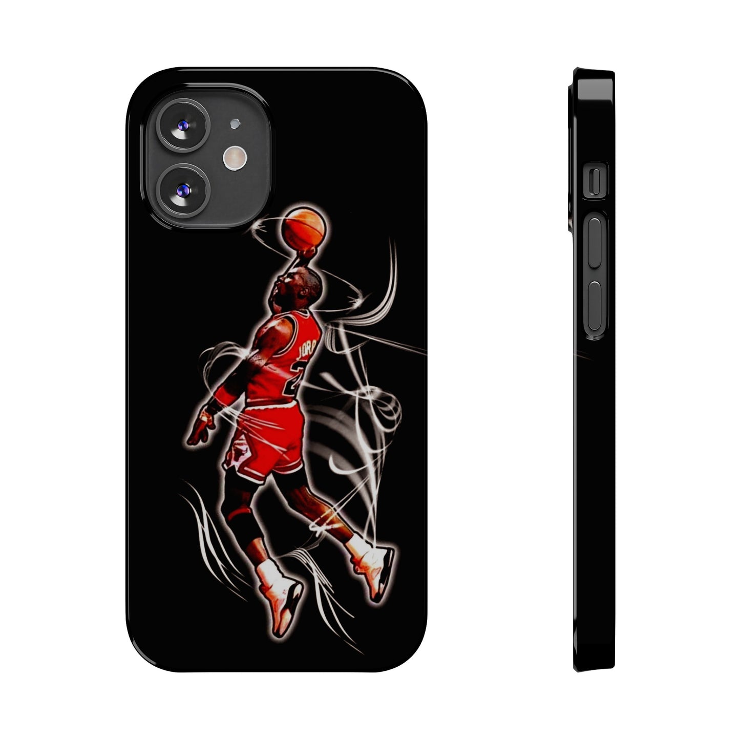 Michael Jordan Dunks and Scores" iPhone 15, 14, 13, 12, 11 Cases