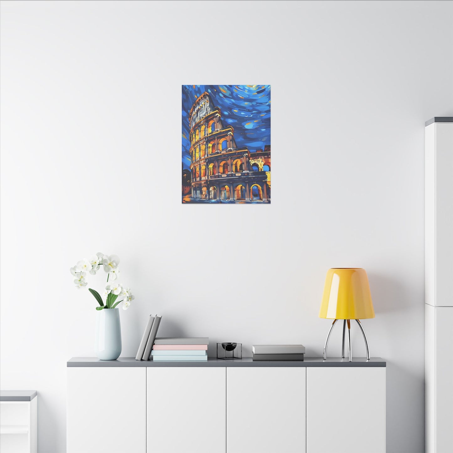 Canvas Colosseum Meets Van Gogh Style
