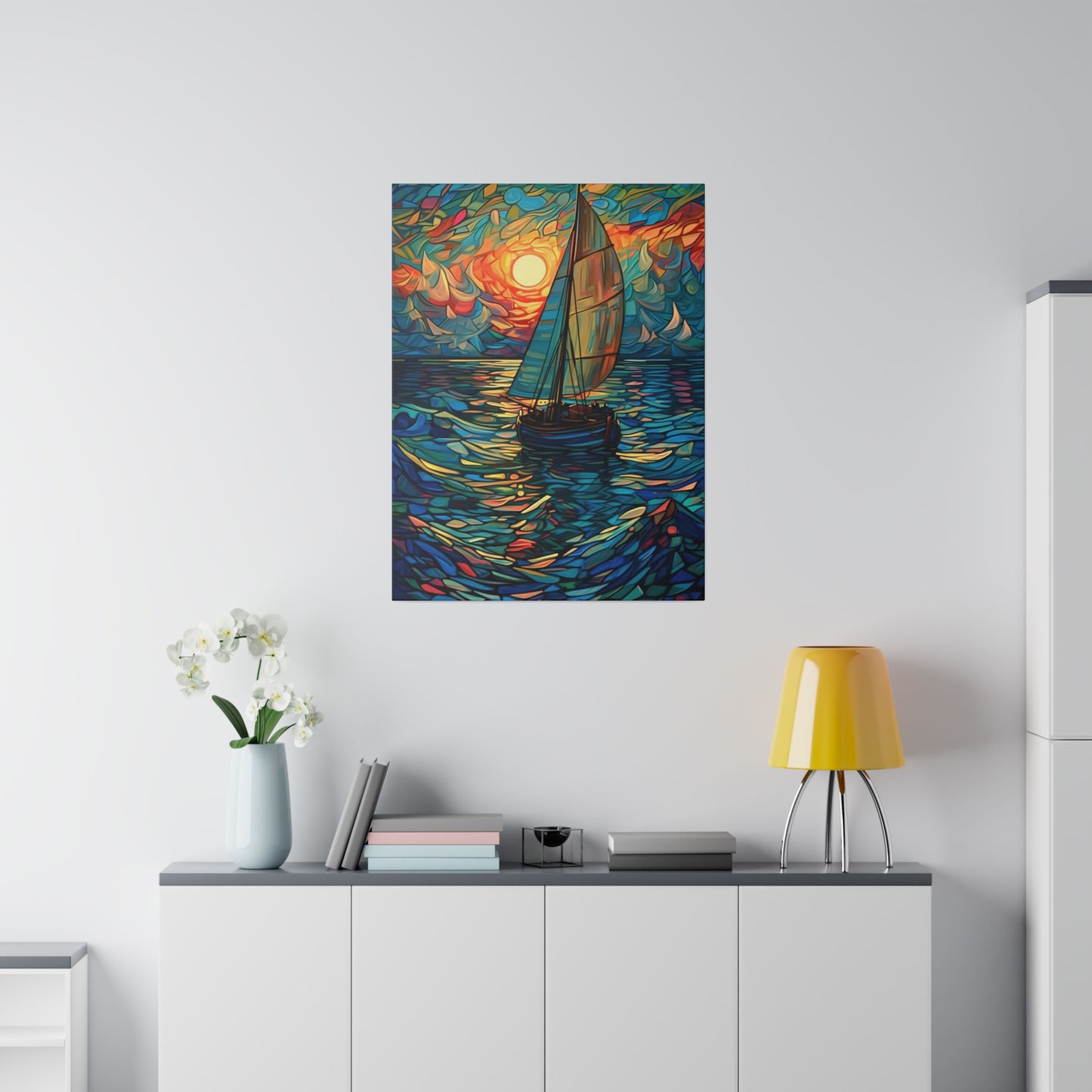 Ship on the Sea: Nautical Wall Art - Canvas