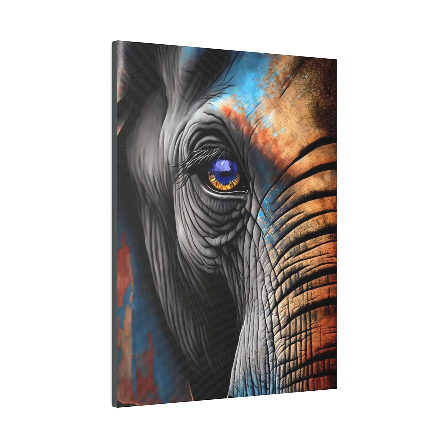 Half Elephant Head: Nature-Inspired Wall Art Canvas