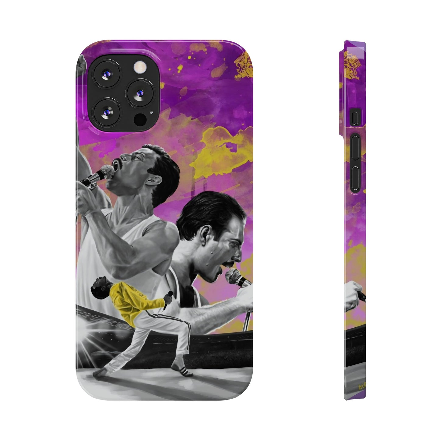 Queen Freddie Mercury on Live Aid IPhone 15, 14, 13, 12 Cases