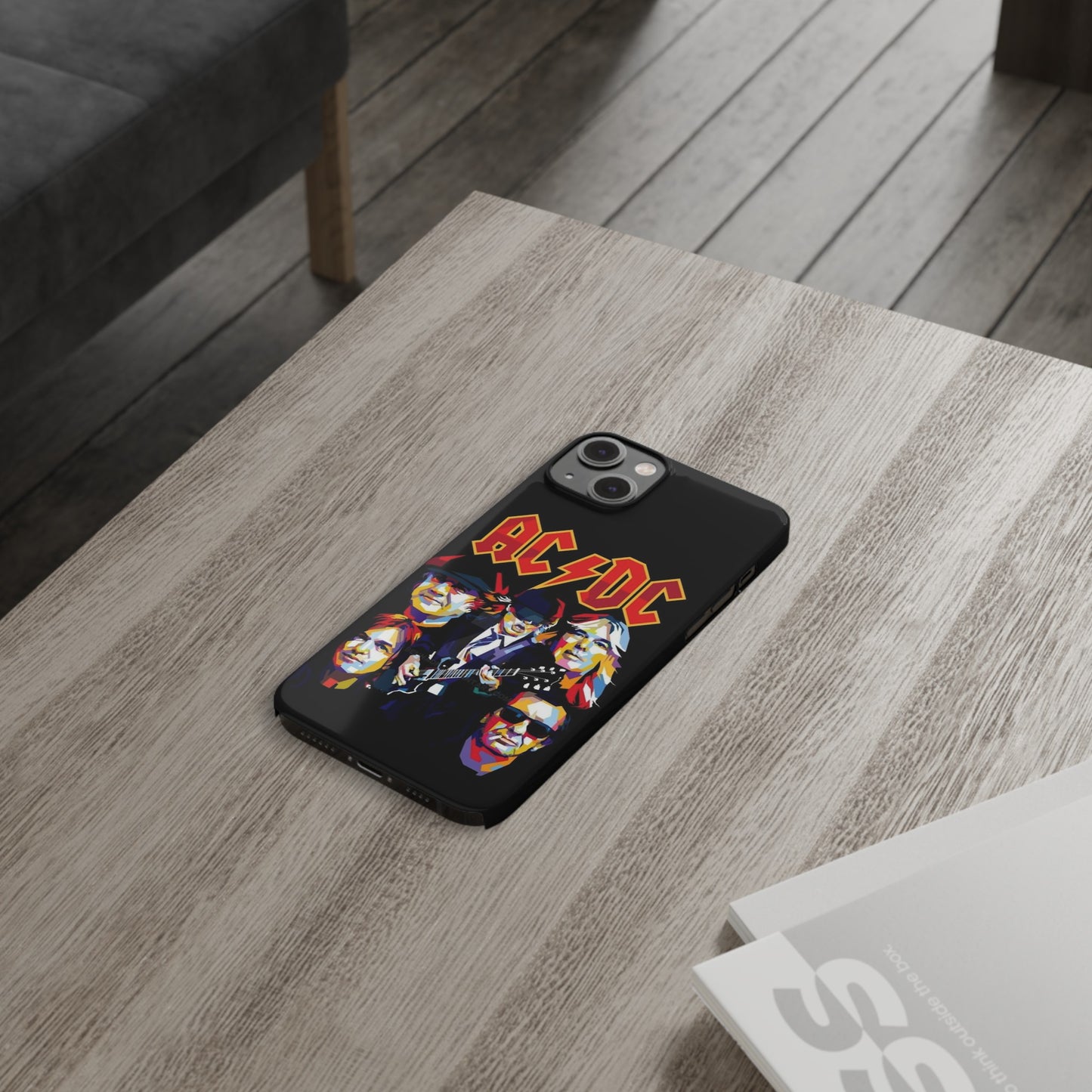 AC/DC IPhone 15, 14, 13, 12 Cases - Art design