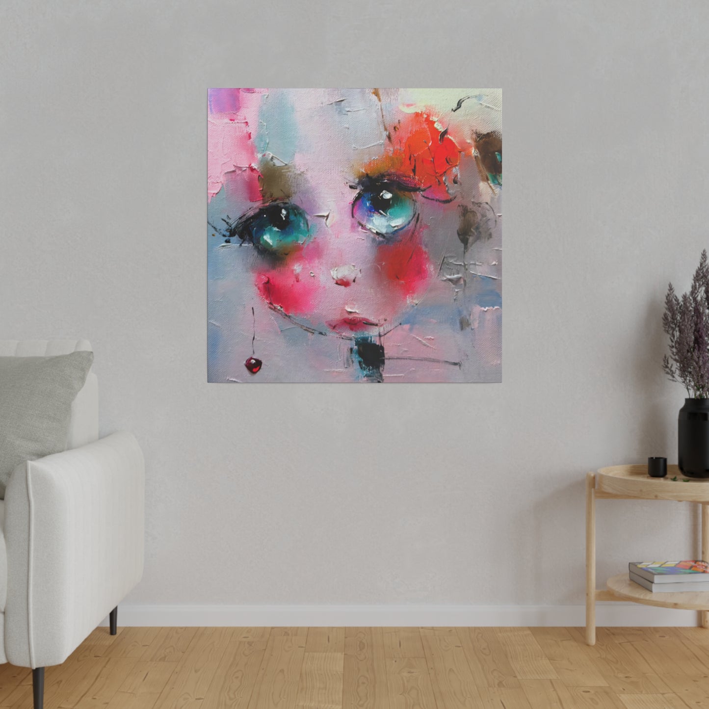 The Sweet Shy Face Canvas