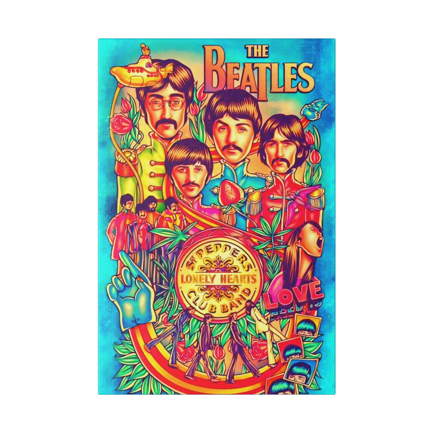 The Beatles, St Pepper Lonely Hearts Club band - Canvas