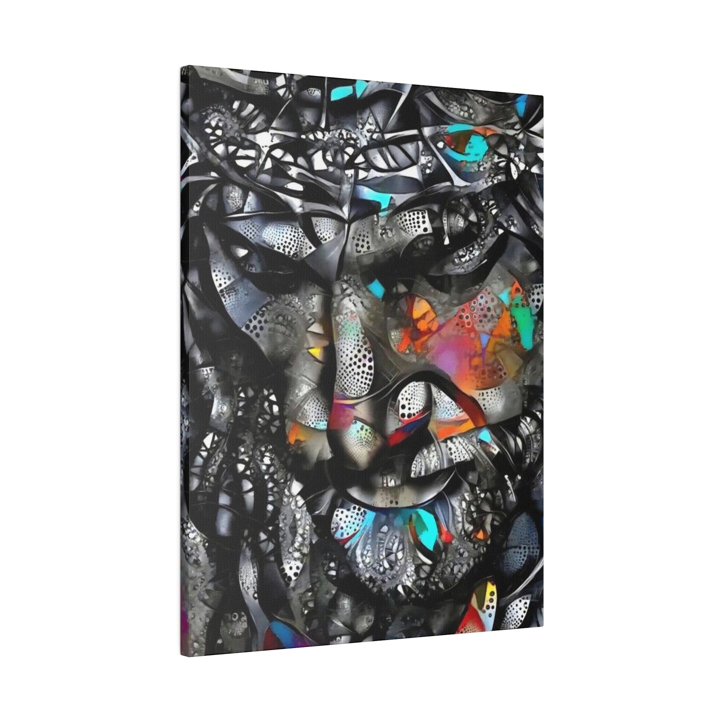 Jesus with Thorn Crown: Sacred Wall Art - Canvas