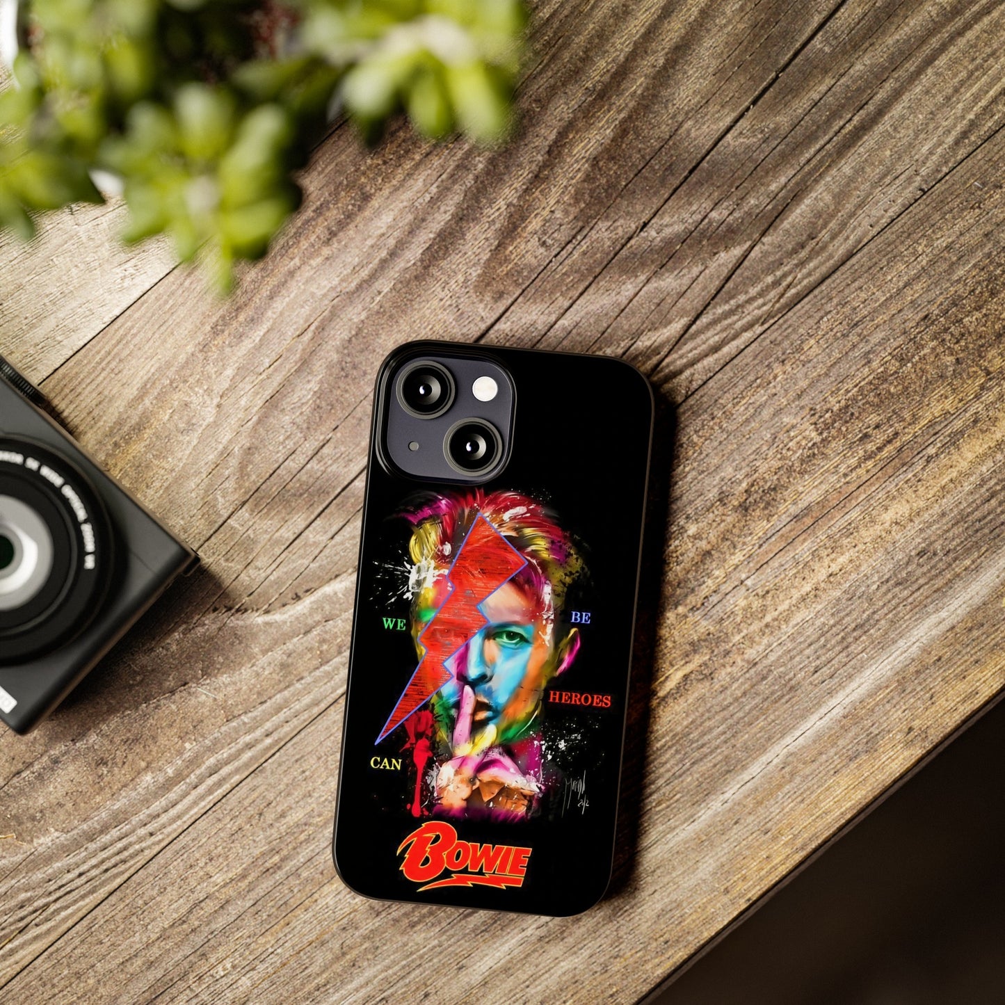 David Bowie: We Can Be Heroes" iPhone 15, 14, 13, 12 Cases