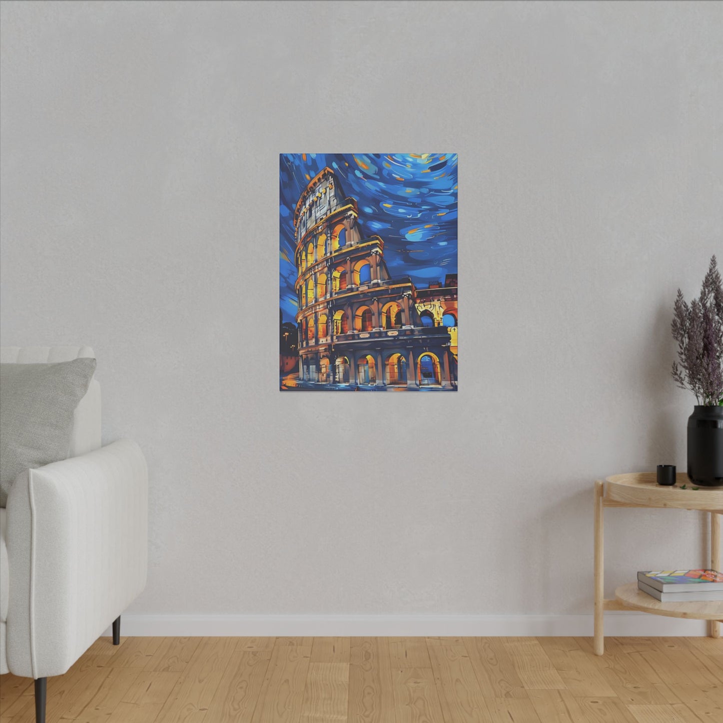 Canvas Colosseum Meets Van Gogh Style