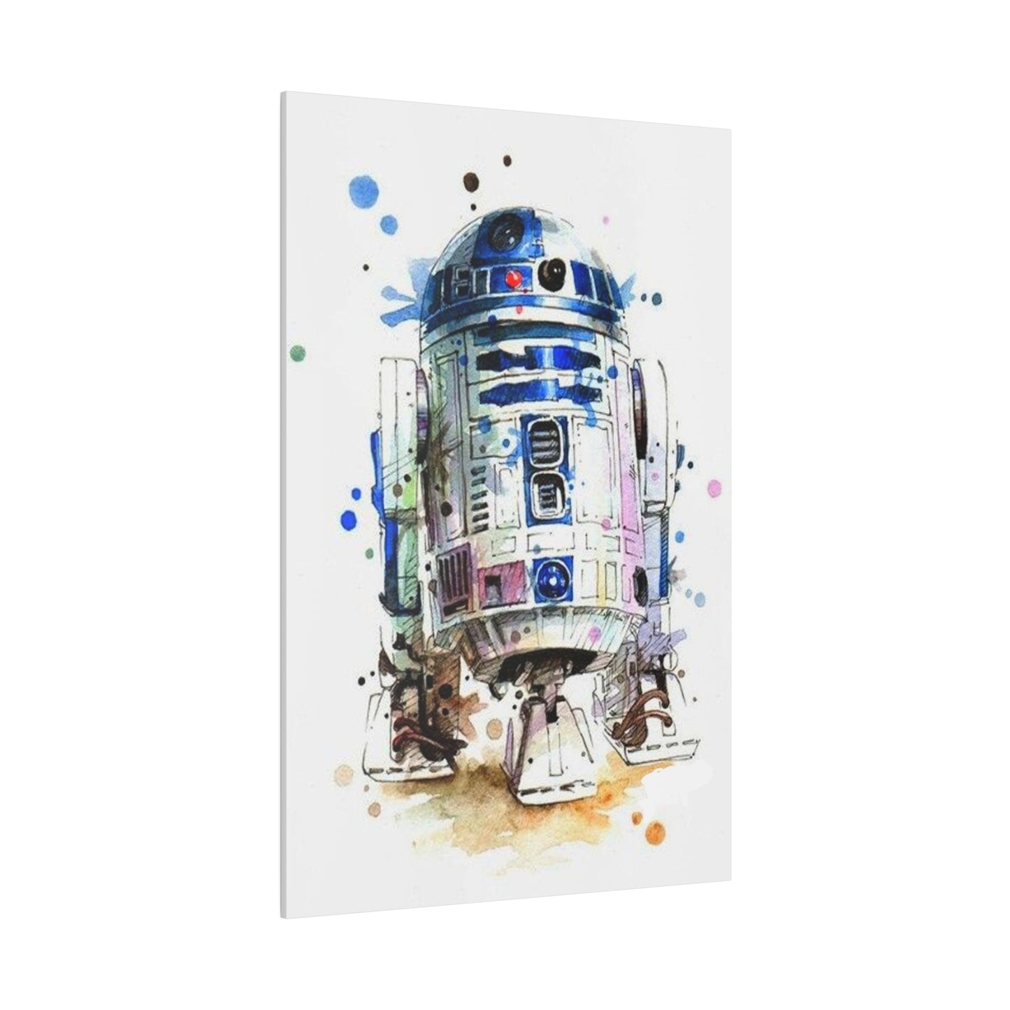 Star Wars R2-D2 Watercolor Art Canvas: Droid Delight