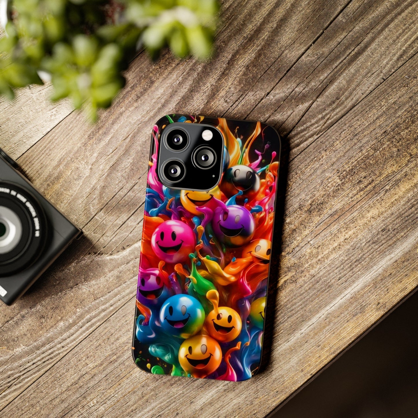 Colorful Emoji" iPhone Cases for iPhone Models 15, 14, 13, 12