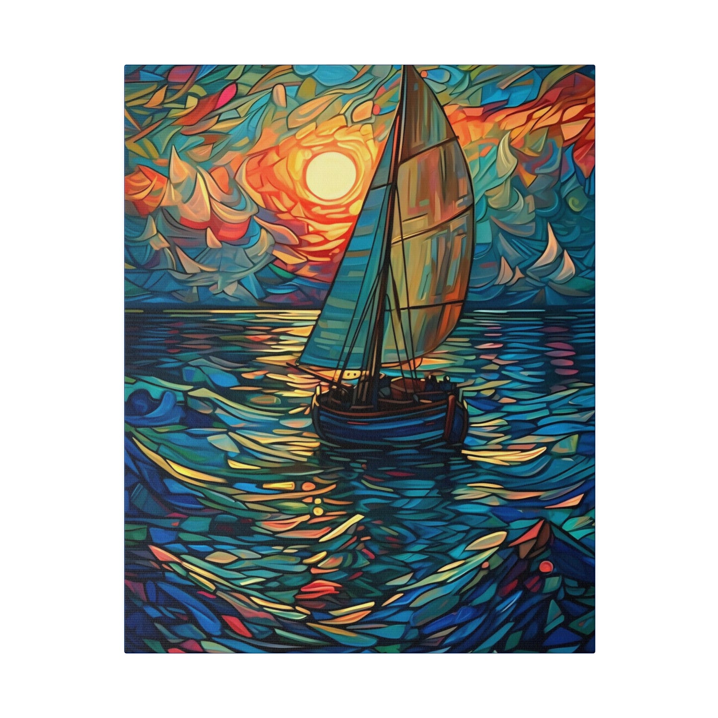 Ship on the Sea: Nautical Wall Art - Canvas