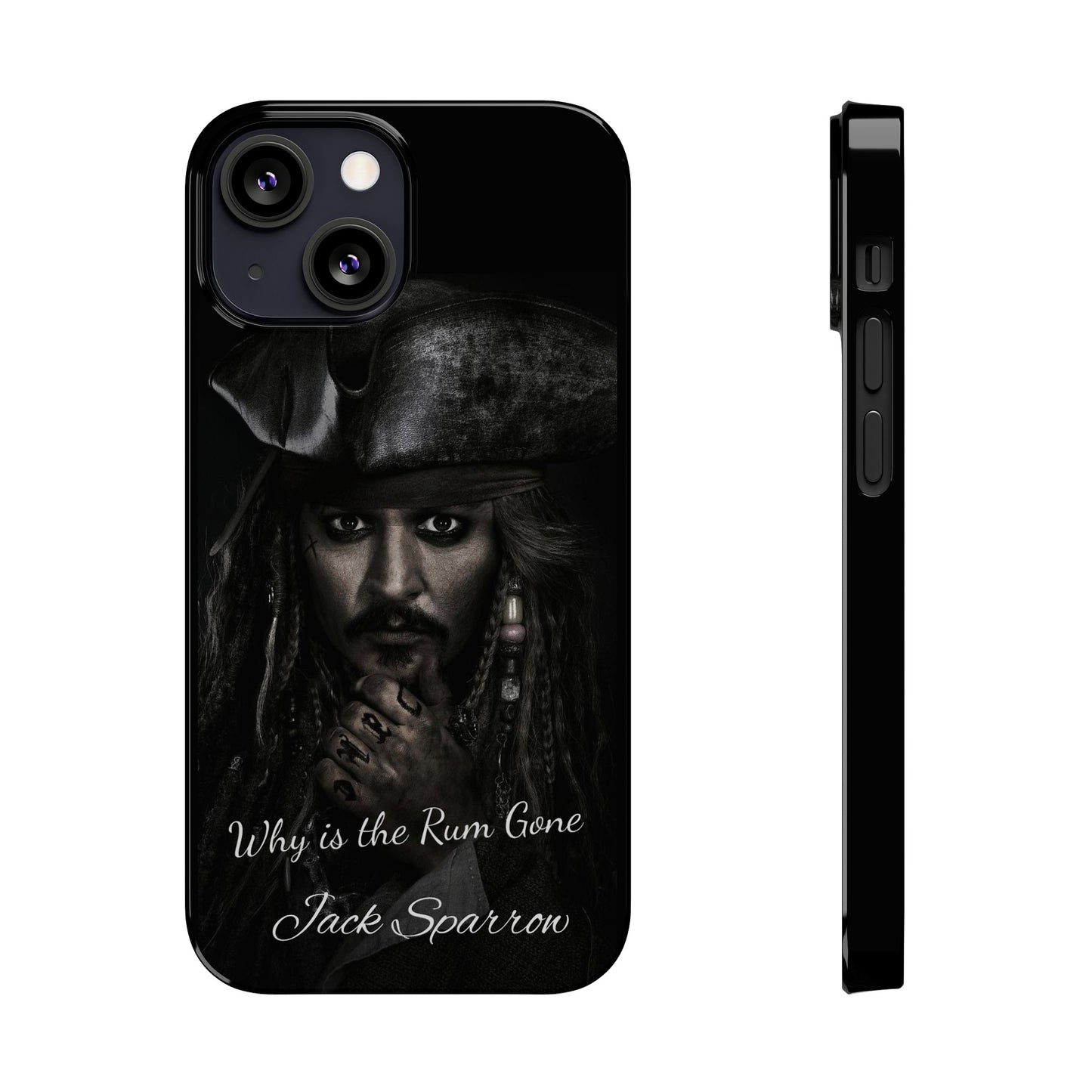 Captain Jack Sparrow: Where's the Rum? iPhone 15, 14, 13, 12 Cases