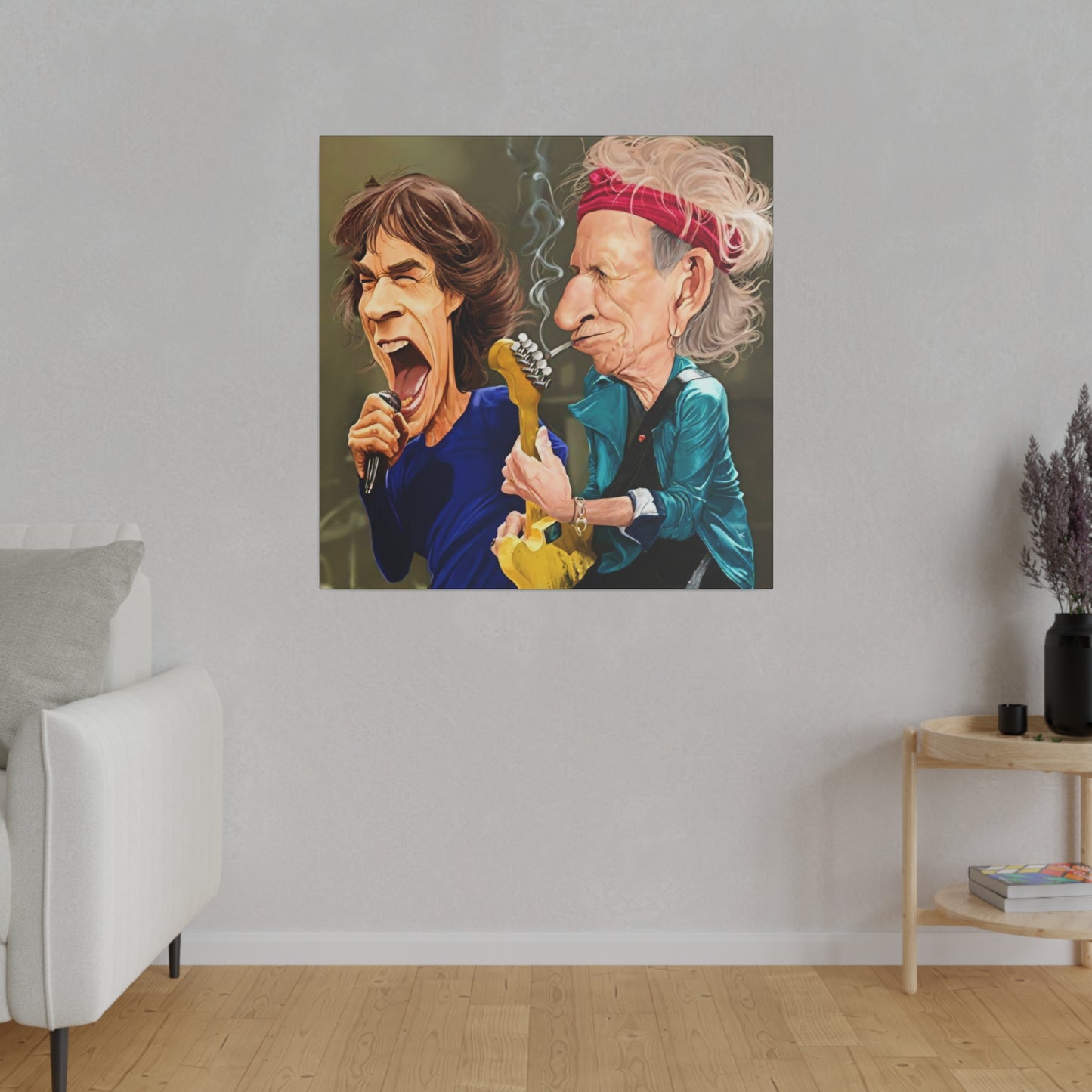 Rolling Stones with Mick Jagger, Keith Richards - Canvas
