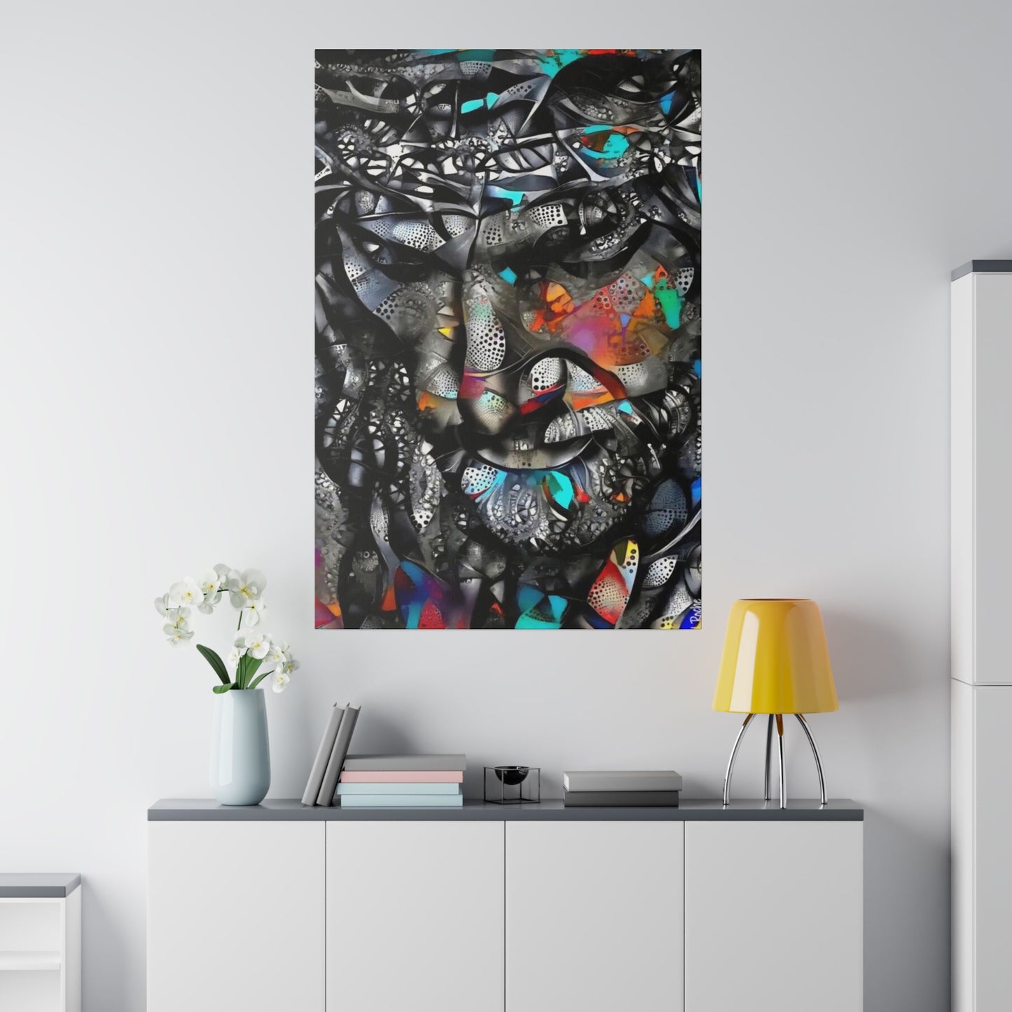 Jesus with Thorn Crown: Sacred Wall Art - Canvas