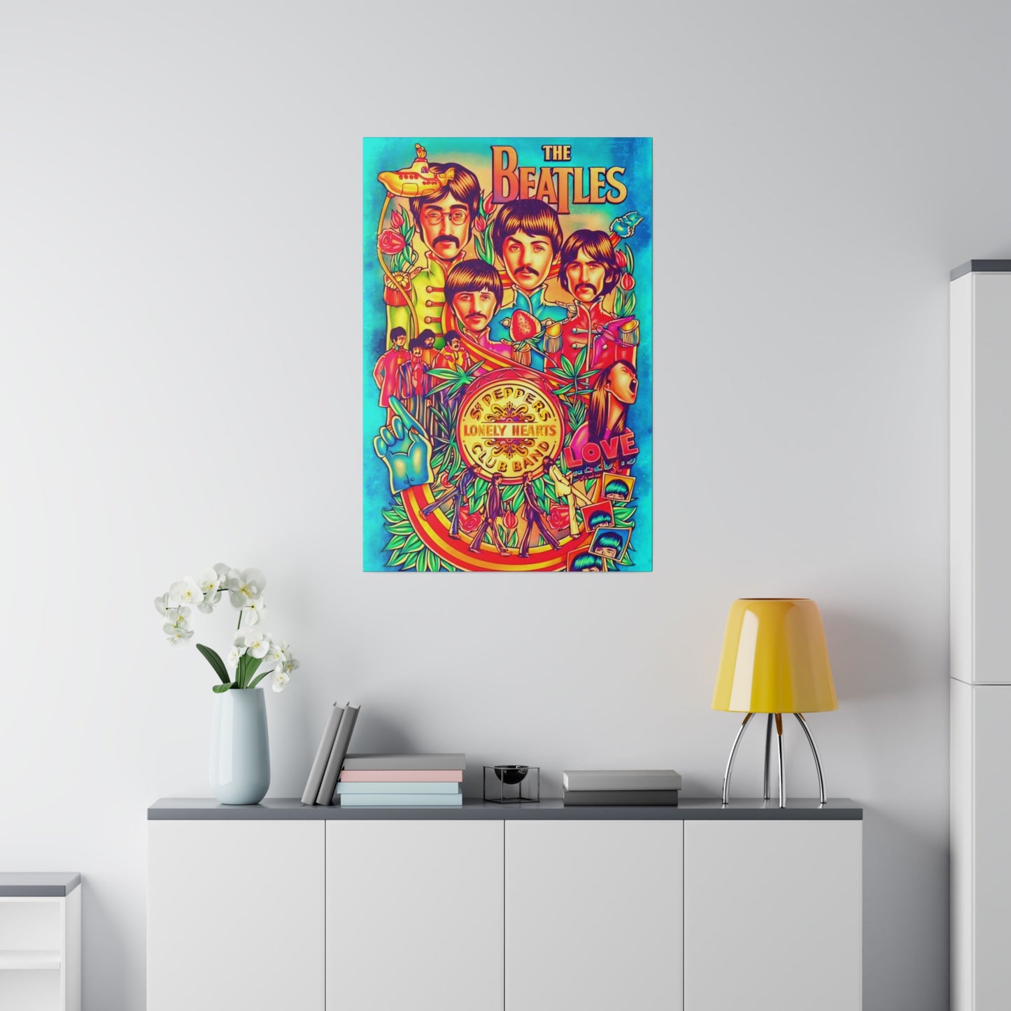 The Beatles, St Pepper Lonely Hearts Club band - Canvas
