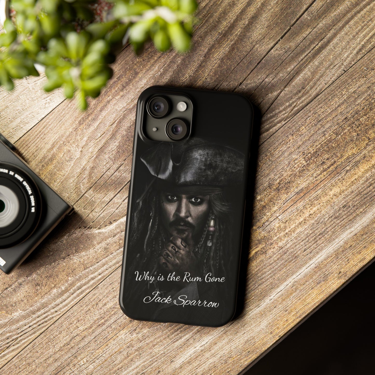 Captain Jack Sparrow: Where's the Rum? iPhone 15, 14, 13, 12 Cases