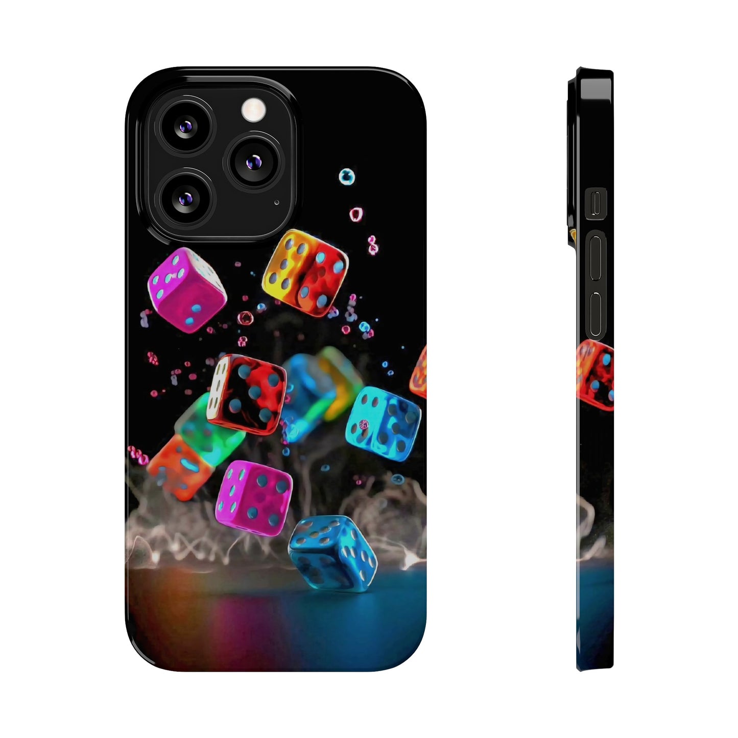 Falling Colorful Cubes, Iphone 15, 14, 13, 12 Cases