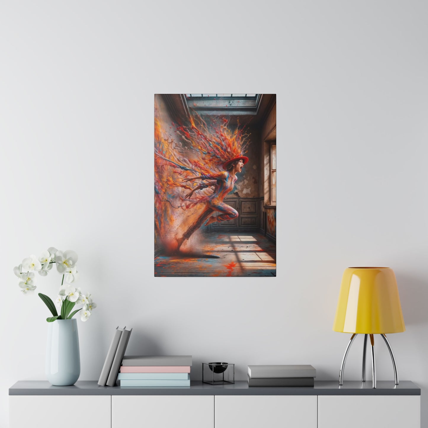 Breaking Through: A Spectrum of Paints - Canvas