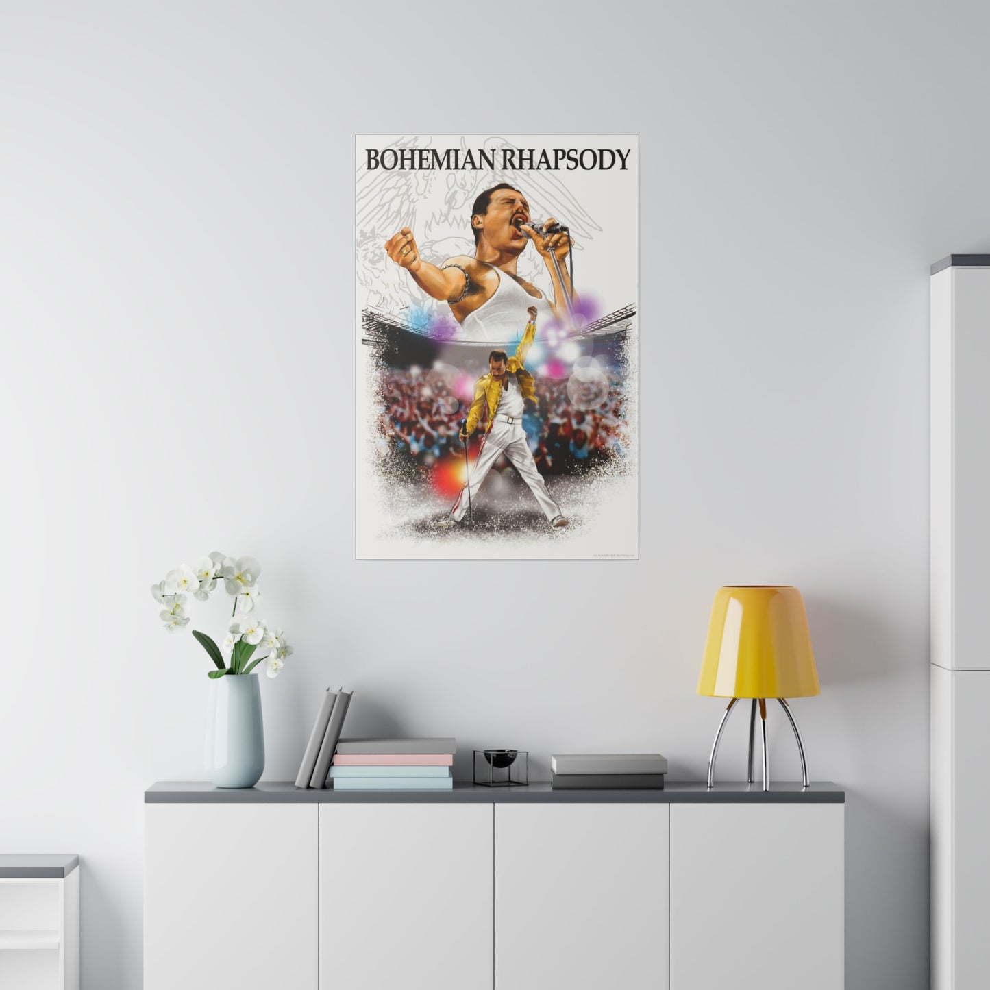 Bohemian Rhapsody Tribute: Freddy Mercury & Queen Canvas