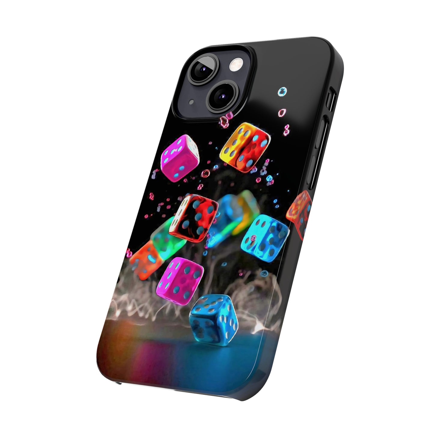 Falling Colorful Cubes, Iphone 15, 14, 13, 12 Cases