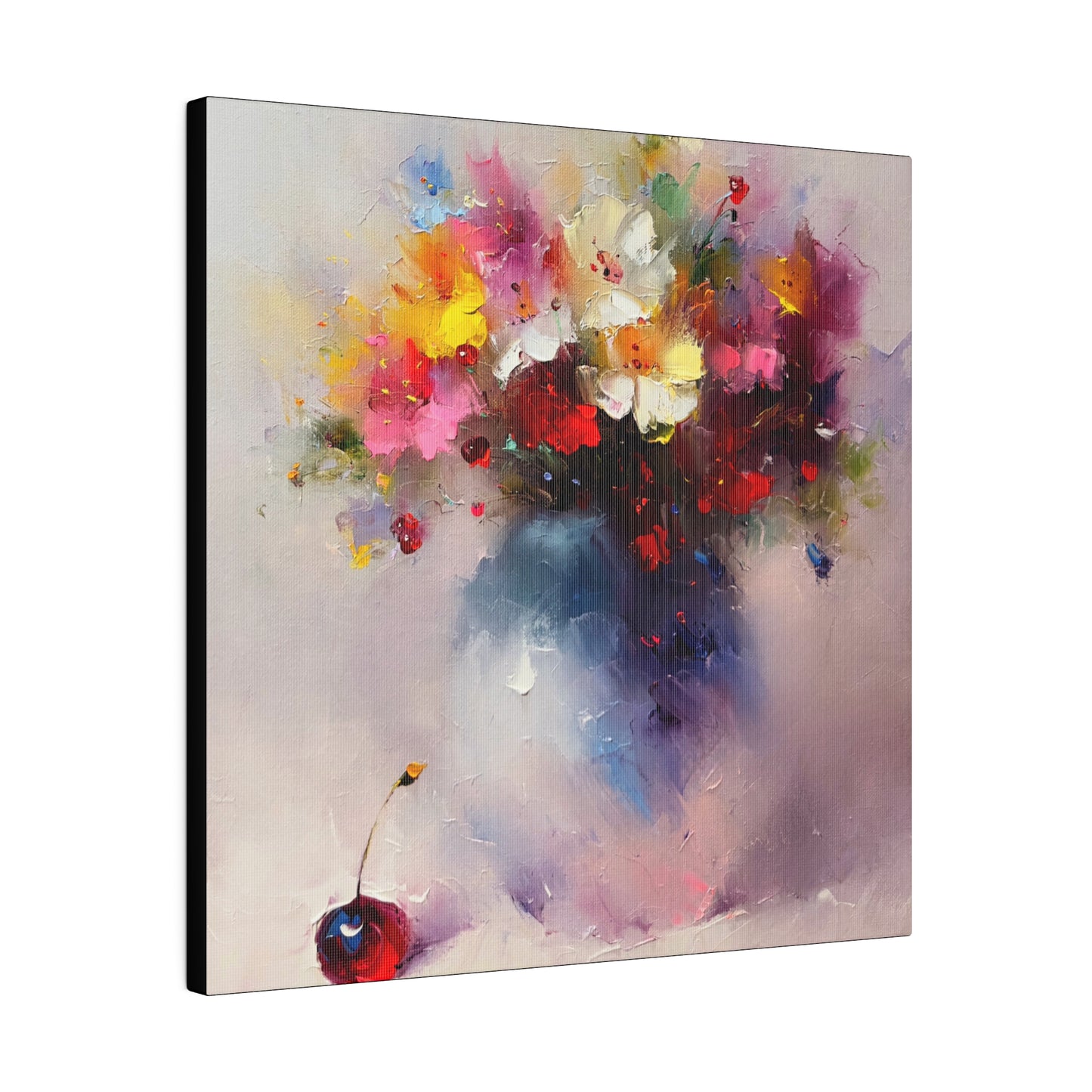 Blossoms of Joy: A Stairway to Cherish - Canvas