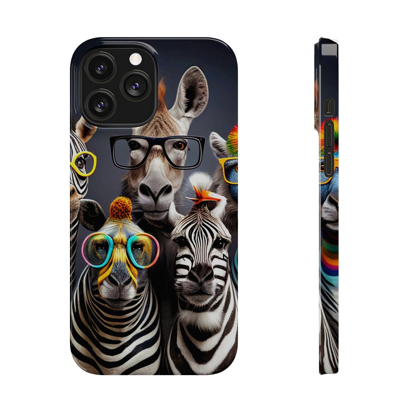 Funny Cool Zebras" iPhone 15, 14, 13, 12 Cases