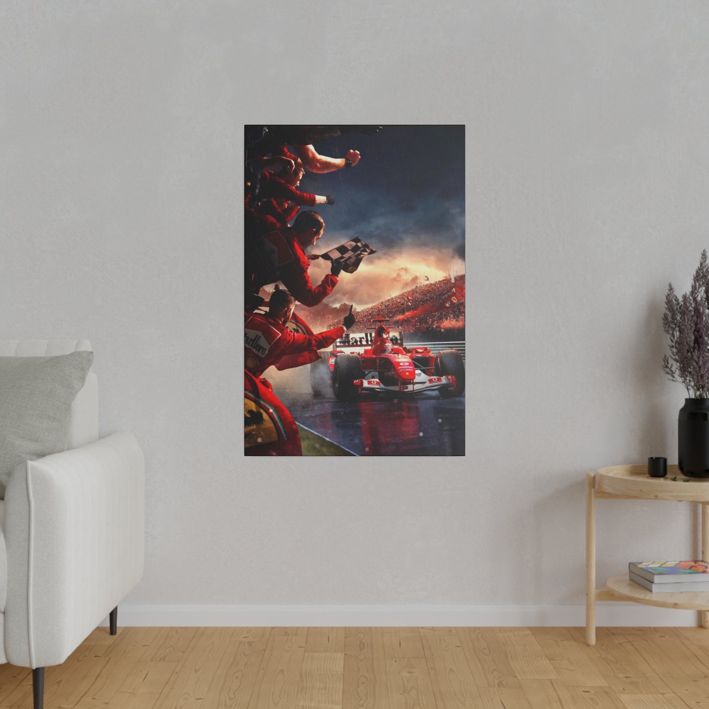 Ferrari Michael Schumacher Victory Canvas: Celebrate the Legend
