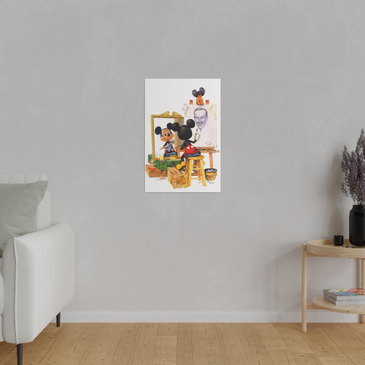Drawing Inspiration: Mickey Mouse and Walt Disney Canvas