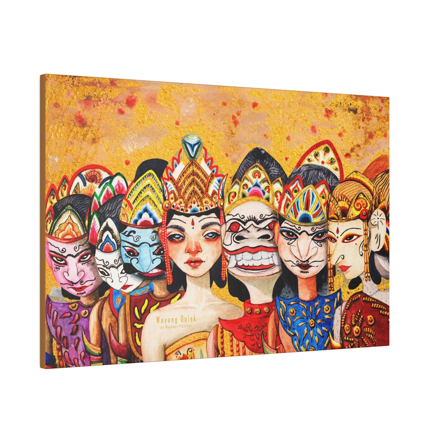 Wayang Art of Indonesia: Wall Decor - Canvas