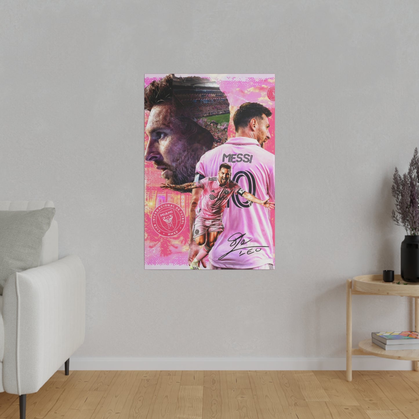 Messi by Inter Maimi on Canvas