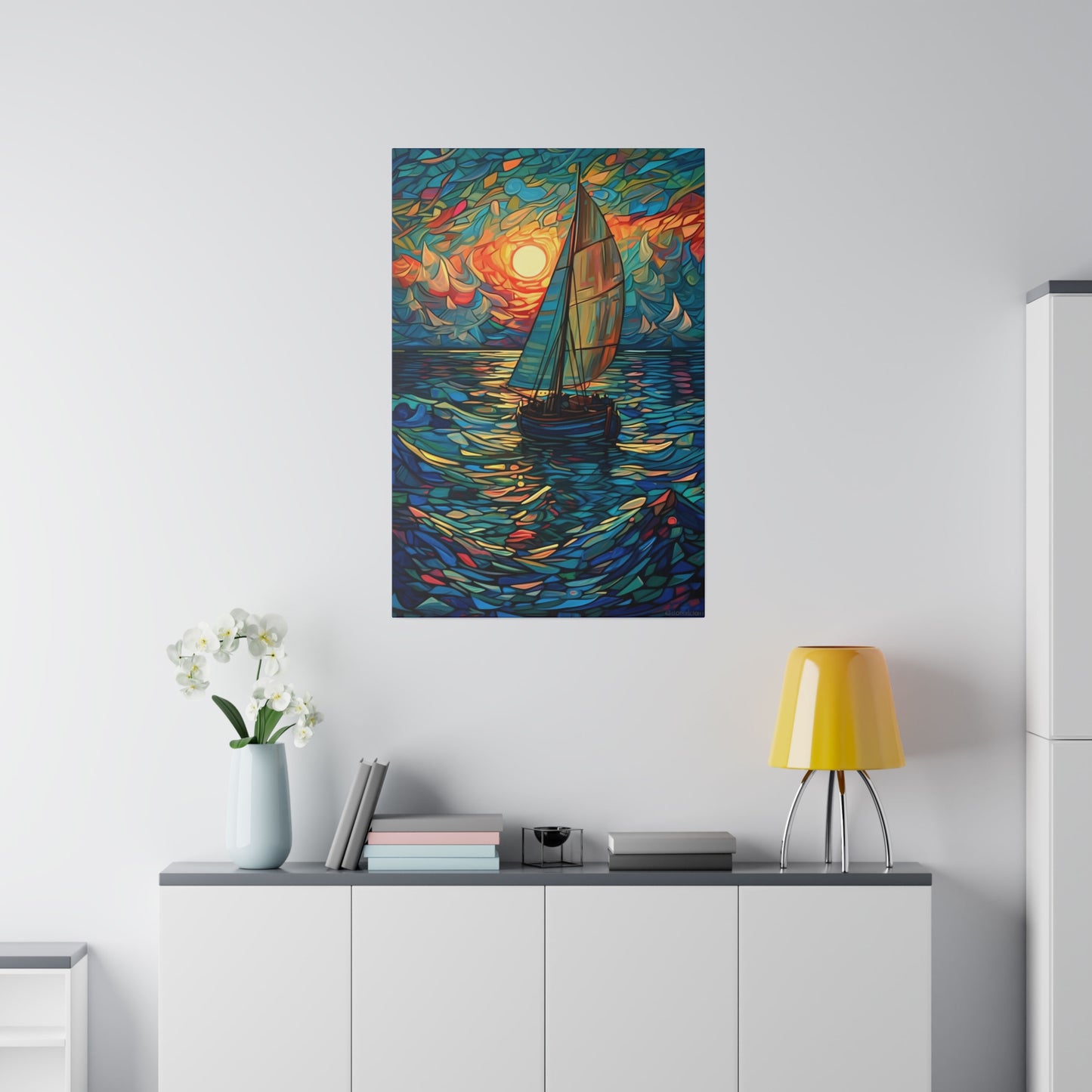 Ship on the Sea: Nautical Wall Art - Canvas