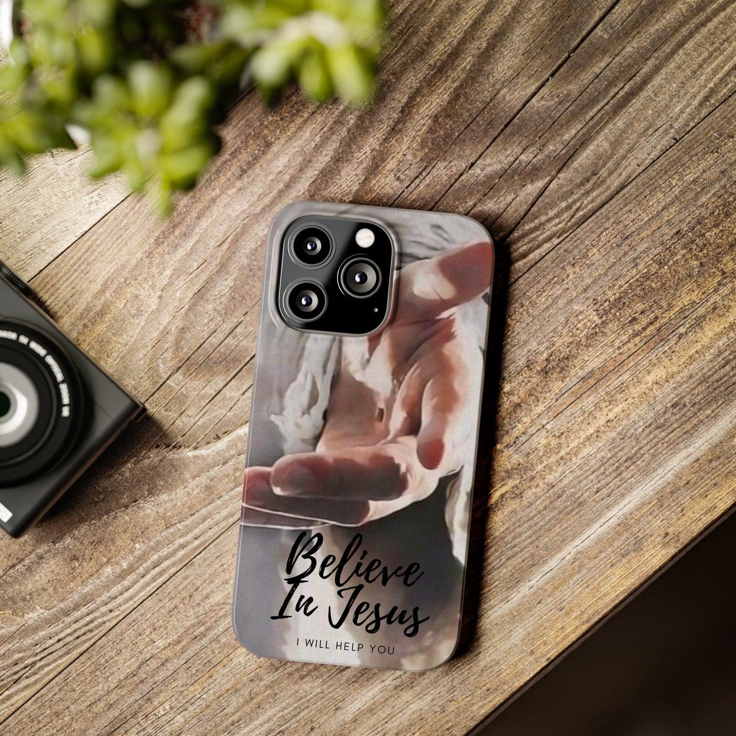 Believe: Jesus Reaches Out His Hand" iPhone 15, 14, 13, 12, Cases