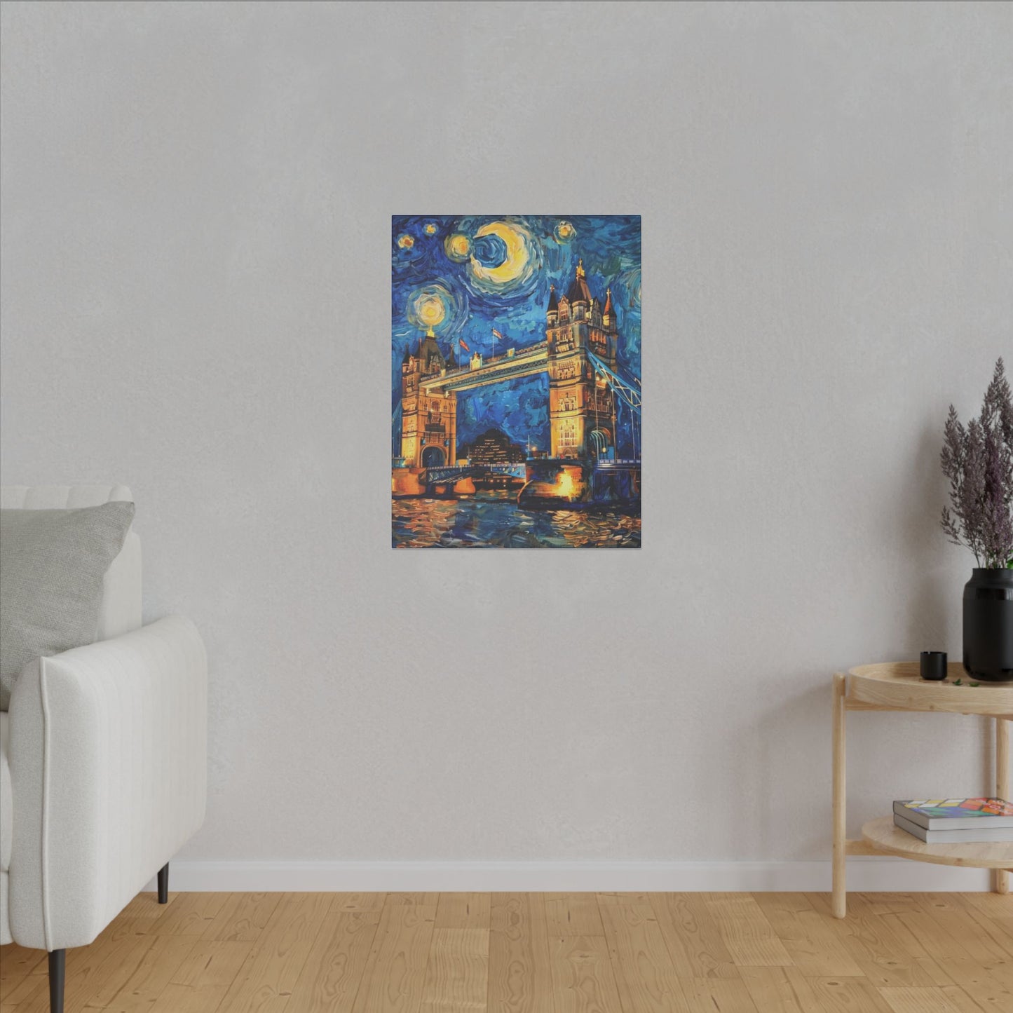 Canvas London Bridge meets Van Gogh Style