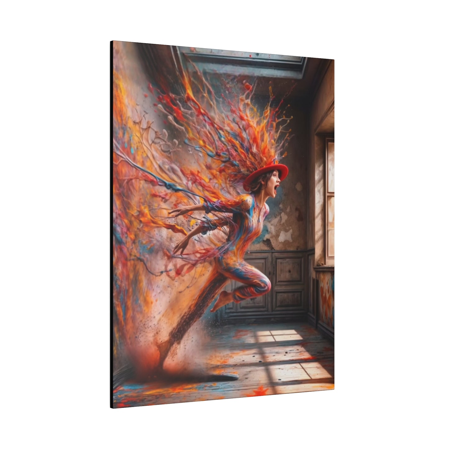 Breaking Through: A Spectrum of Paints - Canvas