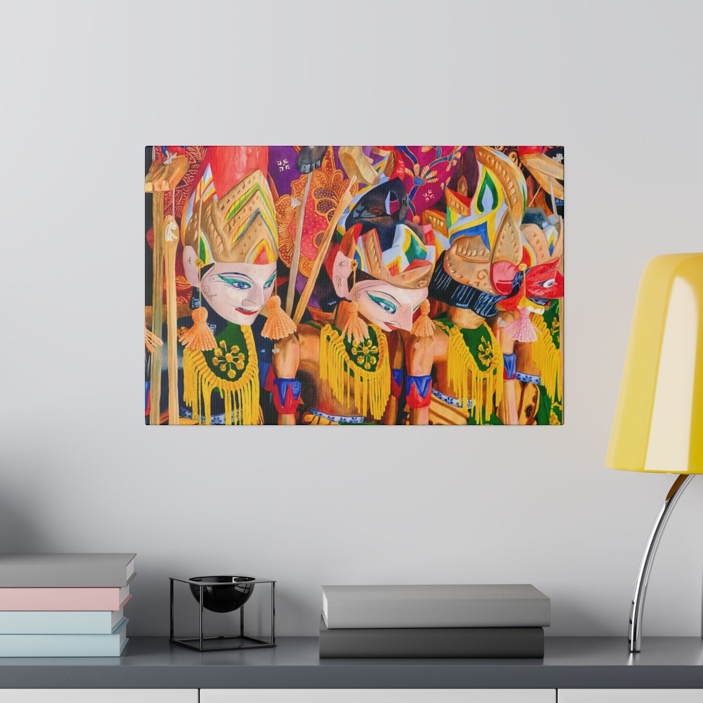 Wayang Tales: Indonesian Wall Art - Canvas