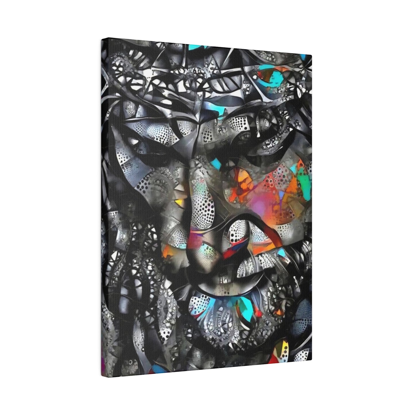 Jesus with Thorn Crown: Sacred Wall Art - Canvas