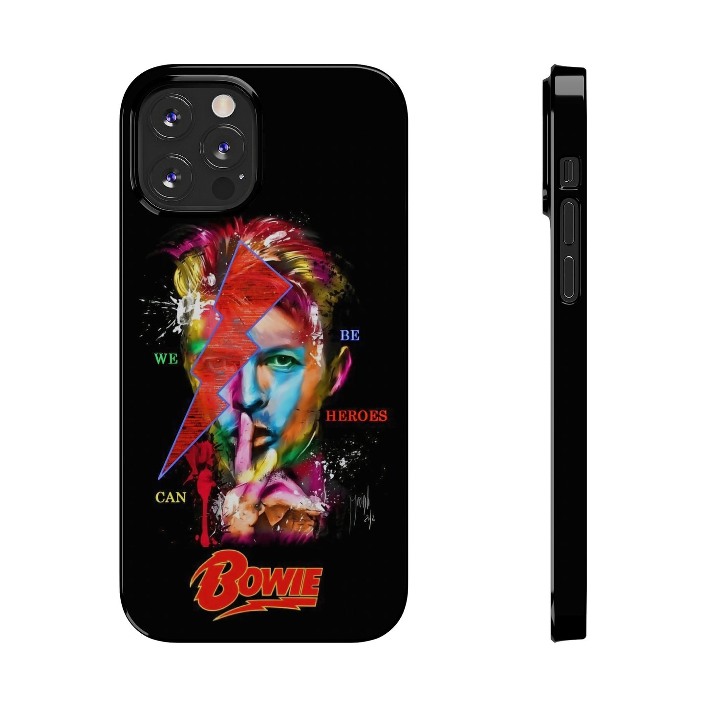 David Bowie: We Can Be Heroes" iPhone 15, 14, 13, 12 Cases