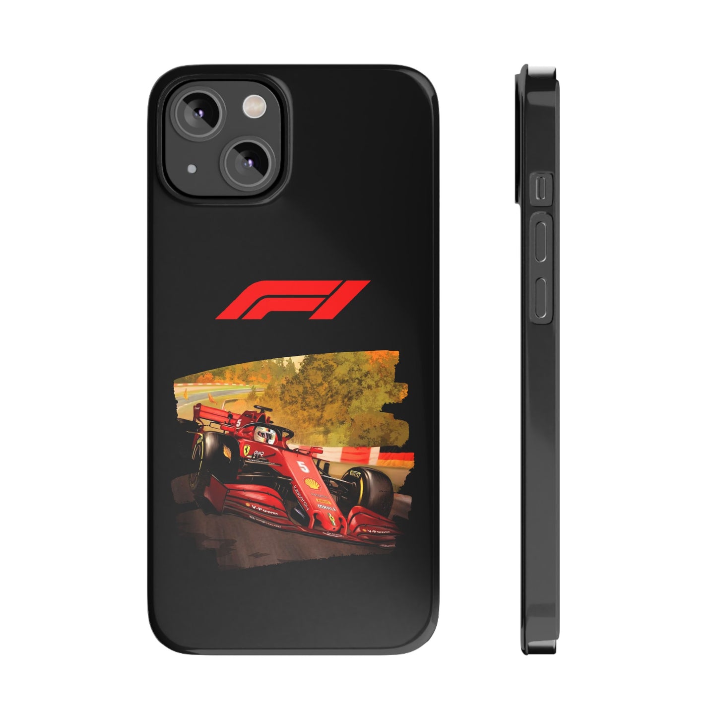 F1 Ferrari's power Iphone 15, 14, 13, 12, 11 Cases