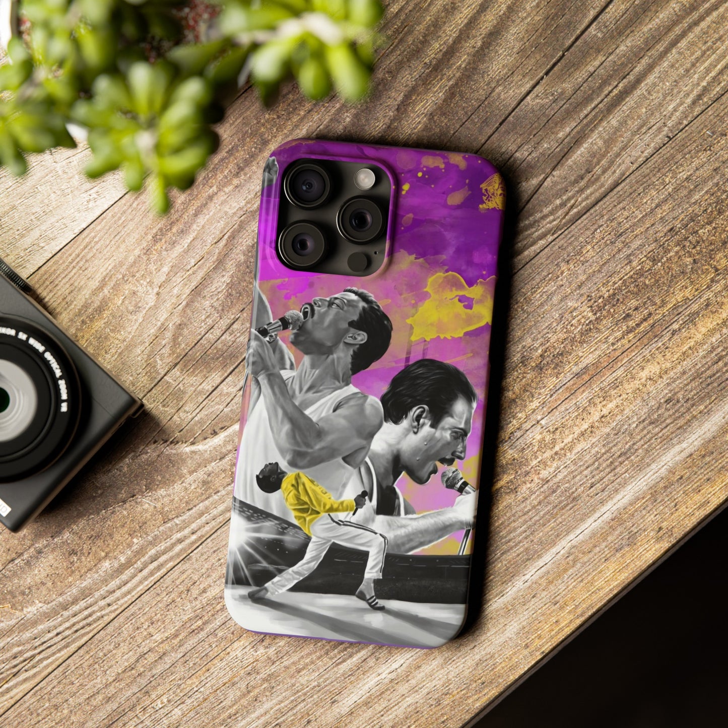 Queen Freddie Mercury on Live Aid IPhone 15, 14, 13, 12 Cases