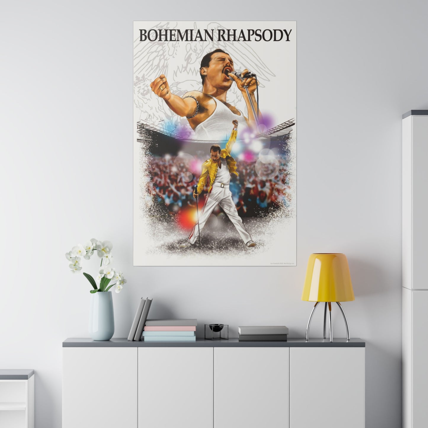 Bohemian Rhapsody Tribute: Freddy Mercury & Queen Canvas