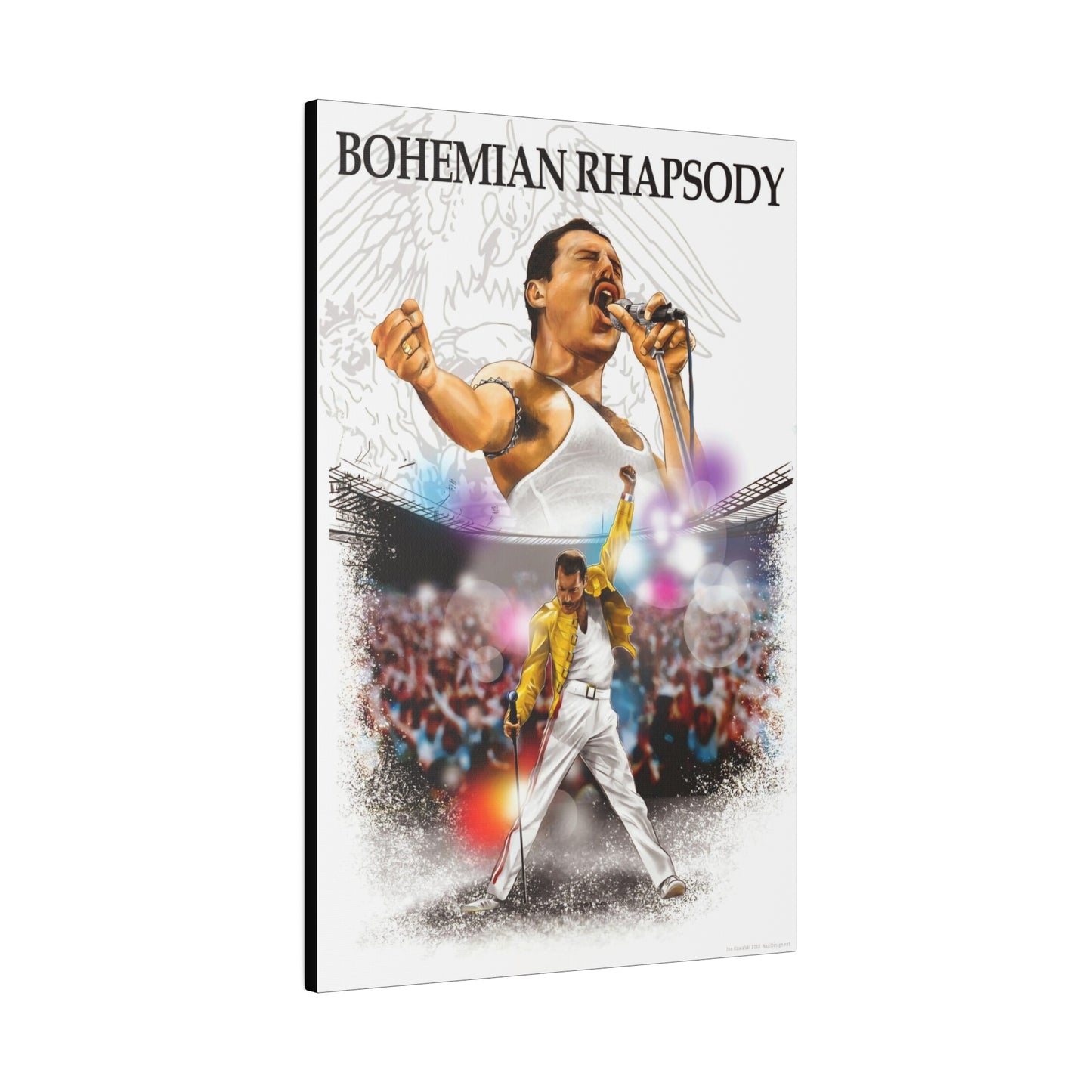 Bohemian Rhapsody Tribute: Freddy Mercury & Queen Canvas