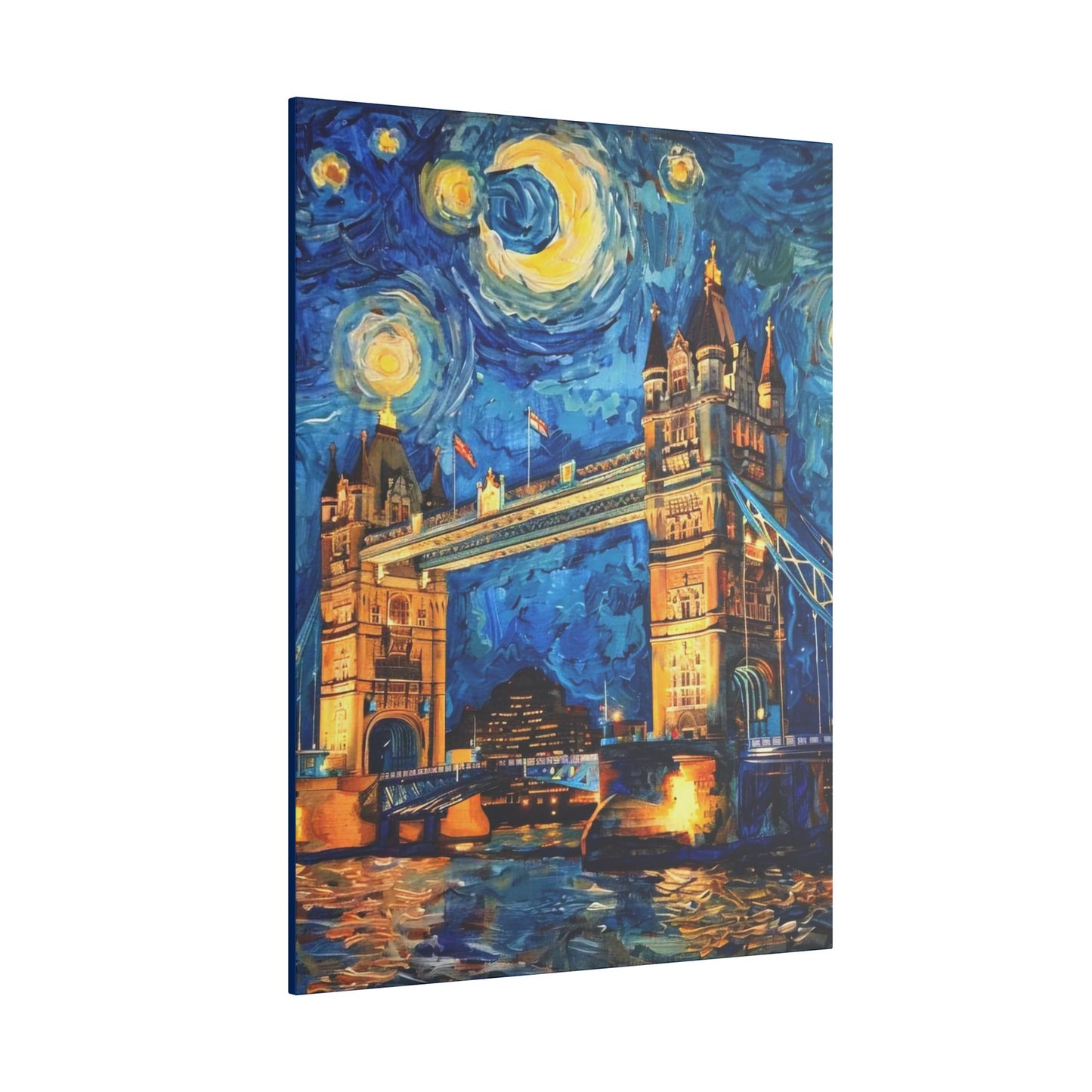 Canvas London Bridge meets Van Gogh Style