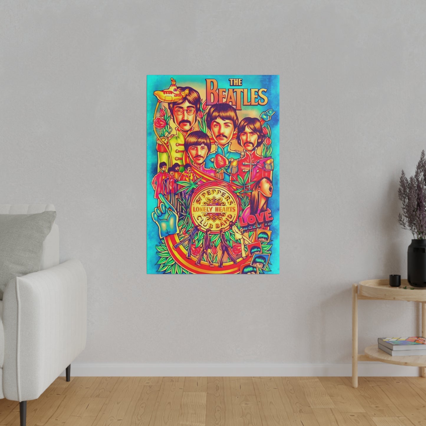 The Beatles, St Pepper Lonely Hearts Club band - Canvas