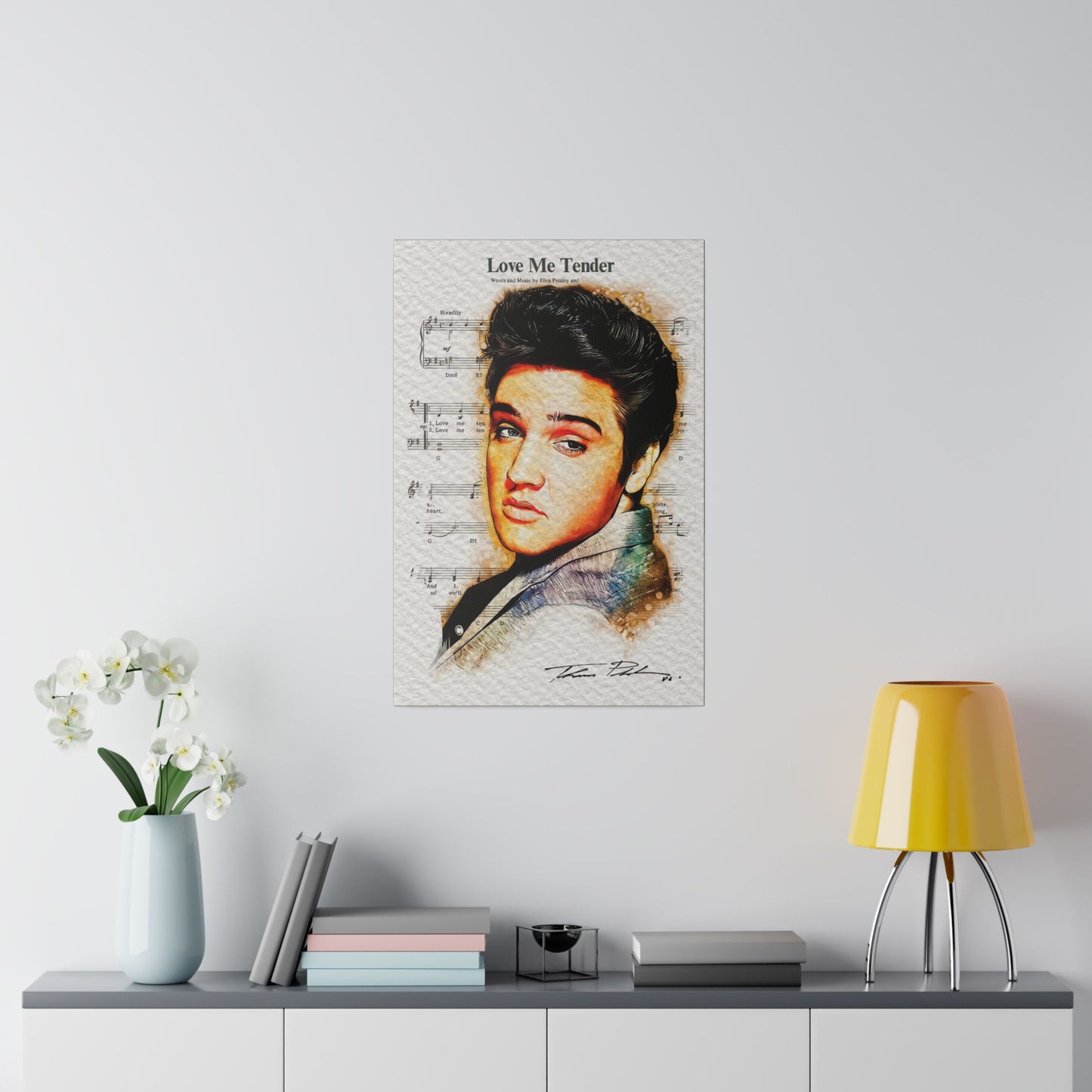 Elvis Love Me Tender Edition Canvas