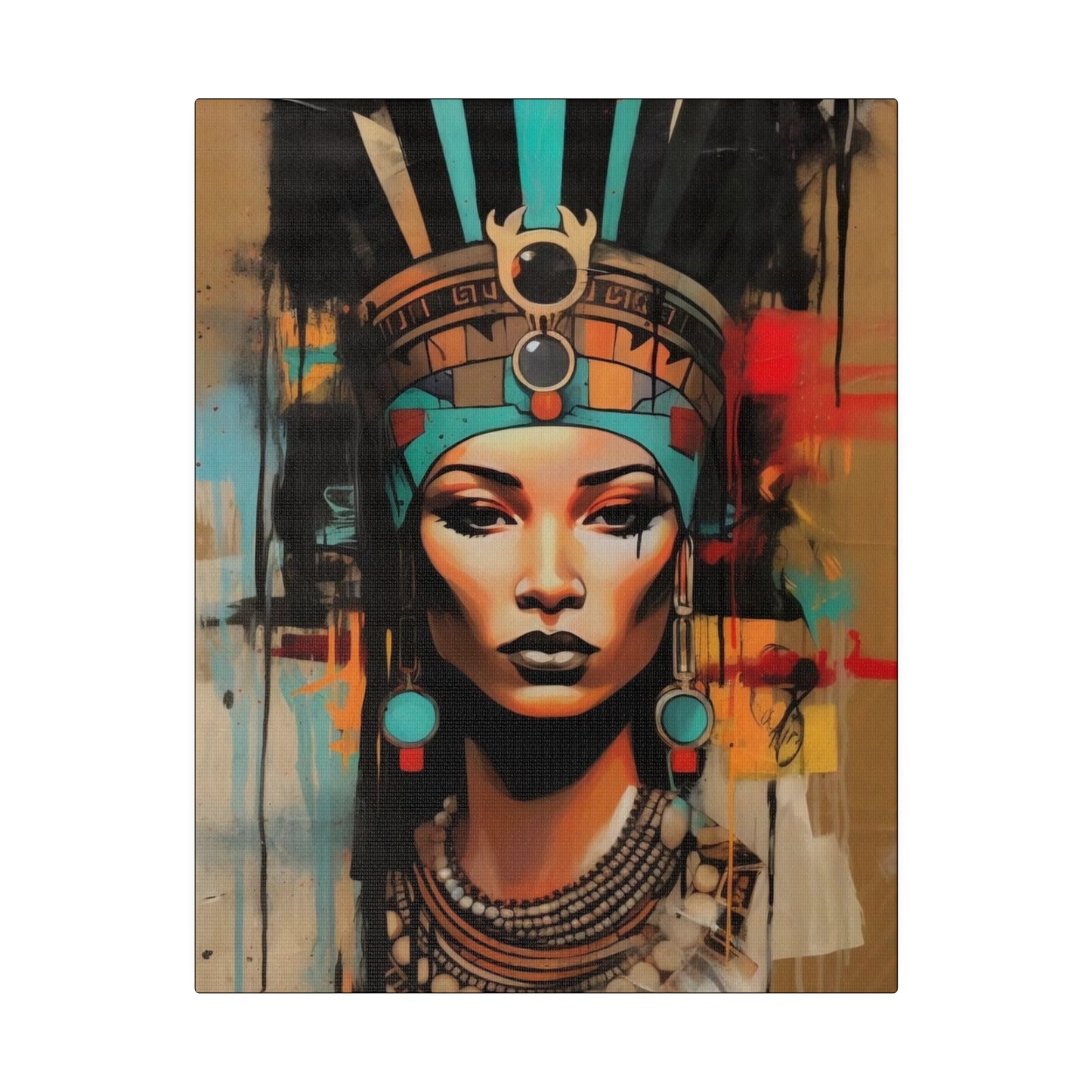 Pharaoh Queen of Egypt: Regal Wall Art - Canvas
