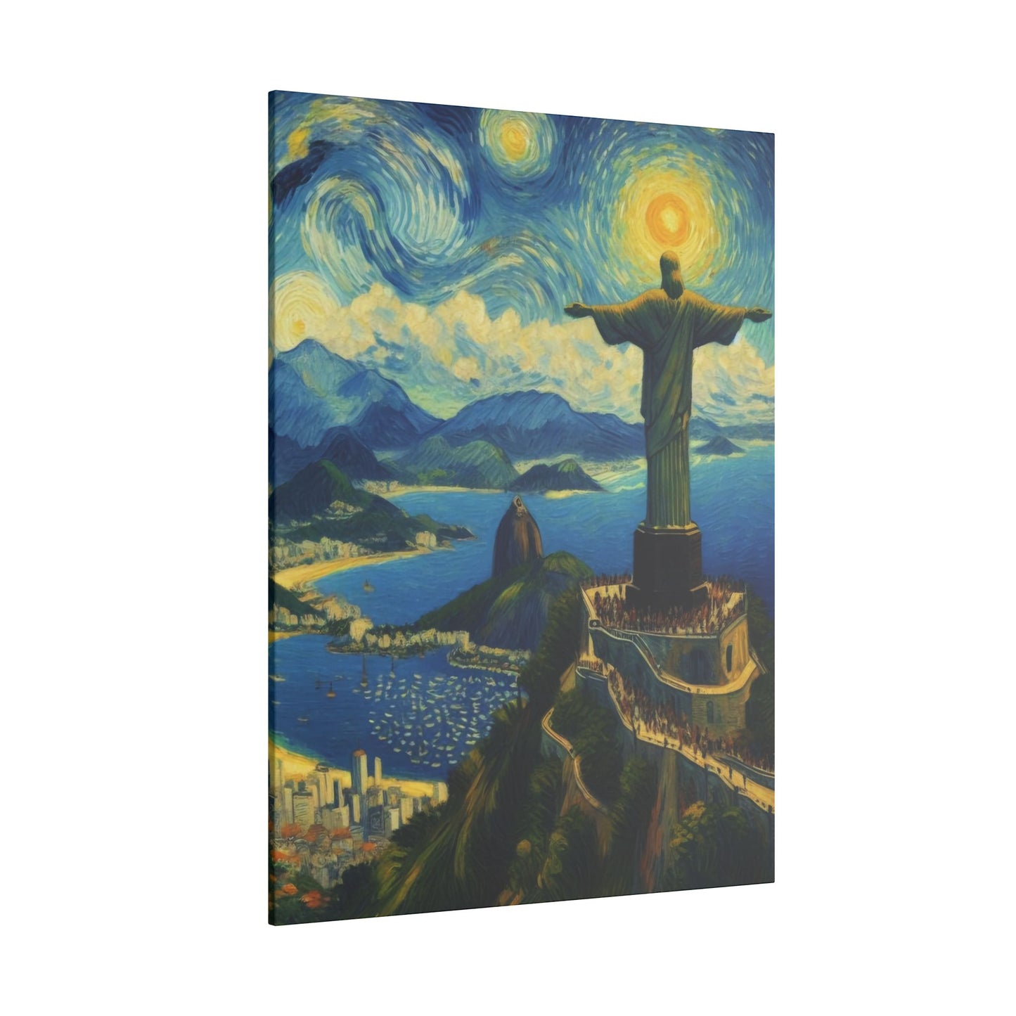 Canvas Rio de Janeiro meets Van Gogh Style