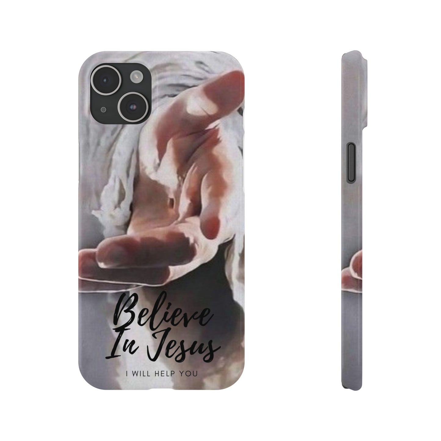 Believe: Jesus Reaches Out His Hand" iPhone 15, 14, 13, 12, Cases