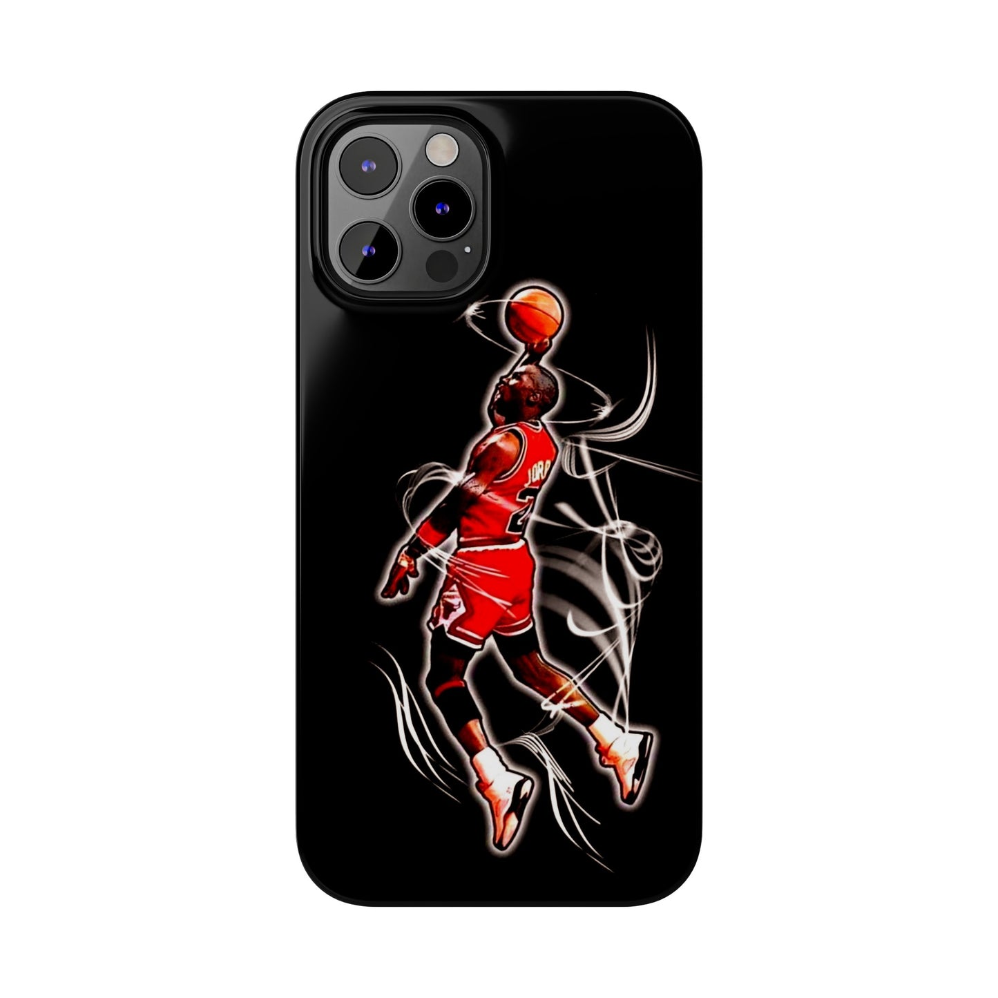 Michael Jordan Dunks and Scores" iPhone 15, 14, 13, 12, 11 Cases