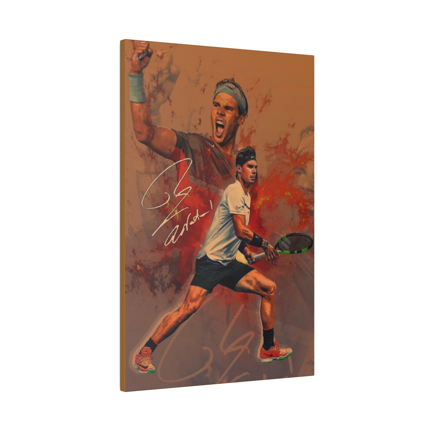 Tennis Legend Nadal: Game, Set and Match Canvas