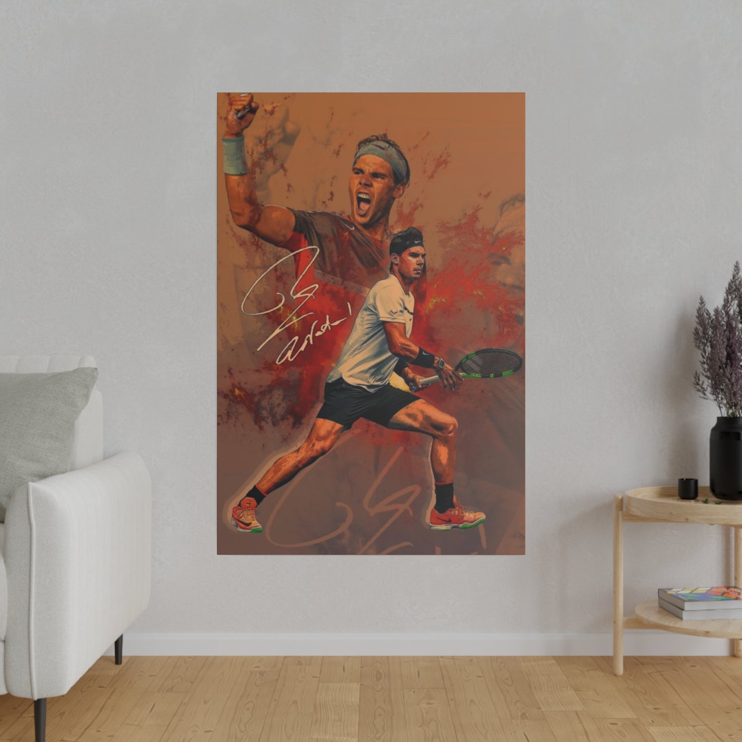 Tennis Legend Nadal: Game, Set and Match Canvas
